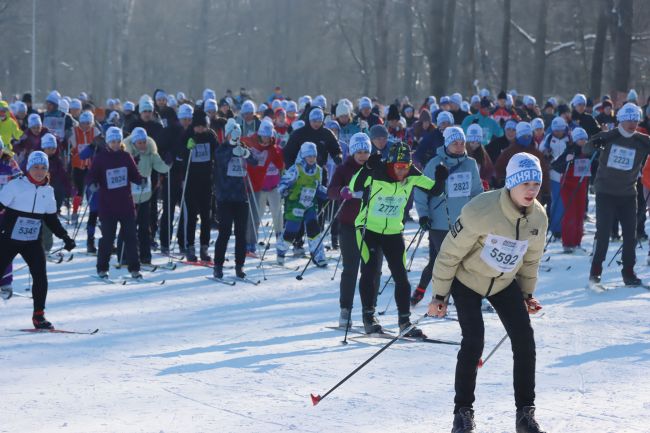 В Тульской области 6000 любителей спорта приняли участие в «Лыжне России»
