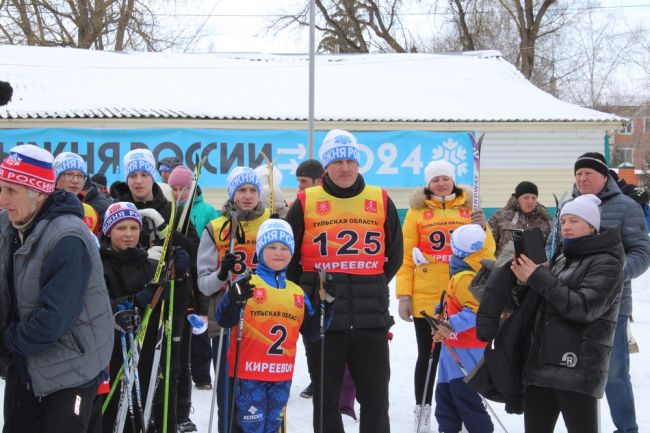 В Киреевске состоялась лыжная гонка «Лыжня России - 2024»