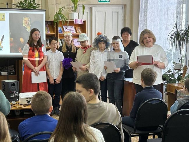 Киреевским пятиклассникам рассказали о творчестве Ивана Крылова