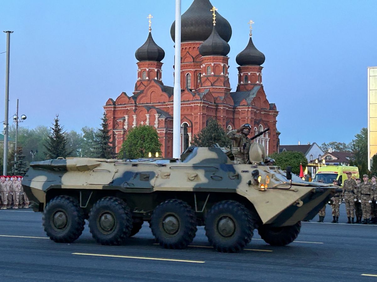 На главной площади Тулы прошла первая репетиция парада Победы - Районные  будни. Кимовский район