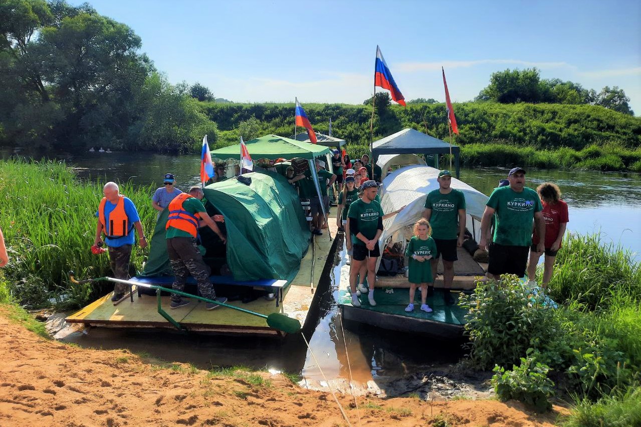 Торжественная встреча плотоходцев - Вперёд. Куркинский район