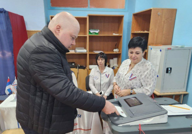 Андрей Мазов принял участие в голосовании на выборах Президента РФ