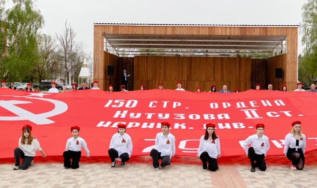 В Алексине прошел военно-патриотический марафон «Равнение на Знамя Победы»