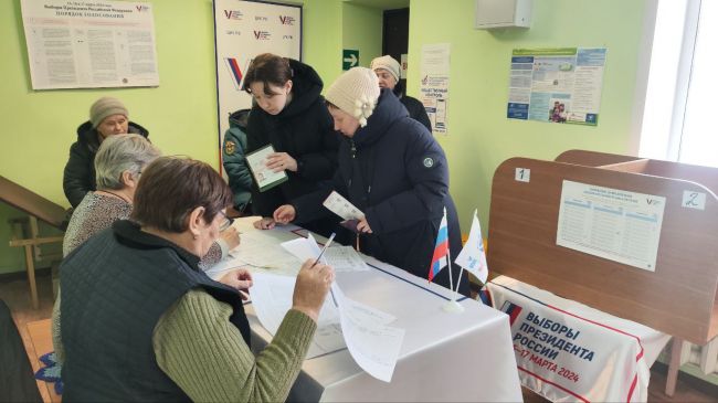 В Тульской области явка избирателей на выборах Президента России по состоянию на 18.00 17 марта составила 74,47%