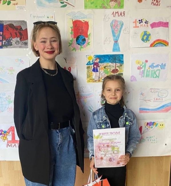 Ученики Арсеньевской школы стали победителями конкурса рисунков  Творение весны и труда