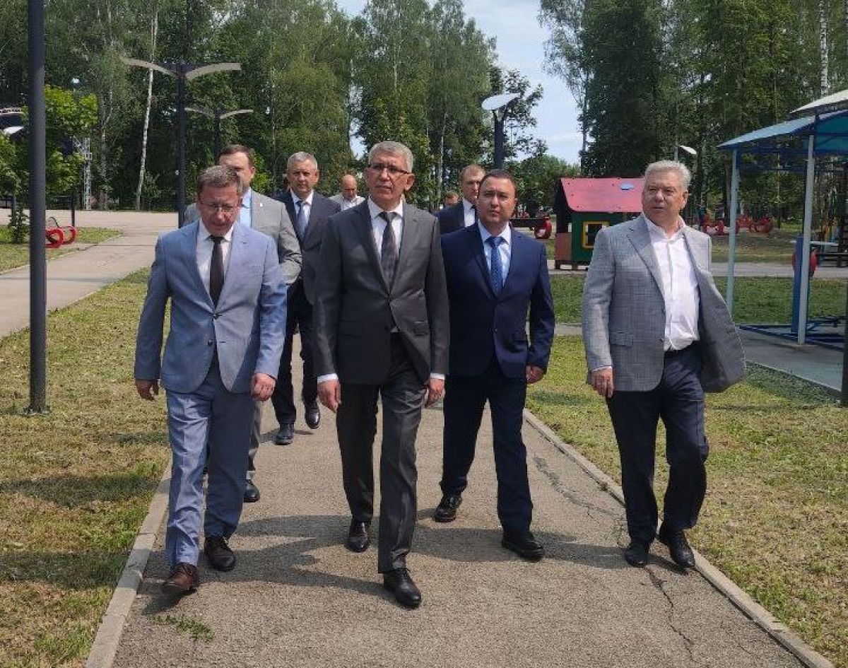 Дмитрий Миляев в Арсеньево: посещение Комсомольского парка