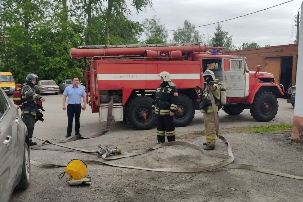 В Арсеньево прошли тренировочные пожарно-тактические учения
