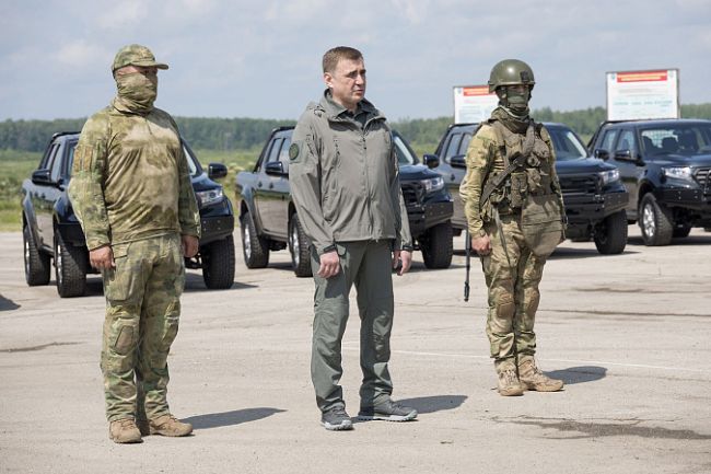 Алексей Дюмин военнослужащим: «Спасибо вам за то, что откликнулись на призыв Родины!»