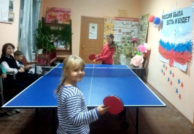 В Ясенковском  клубе прошла увлекательная игра в теннис