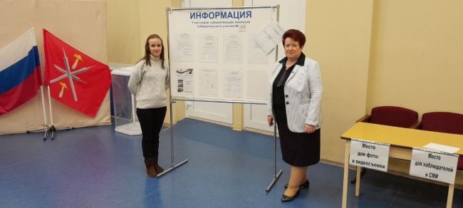 Заместитель председателя Общественной палаты Тульской области Галина Фомина побывала на избирательных участках