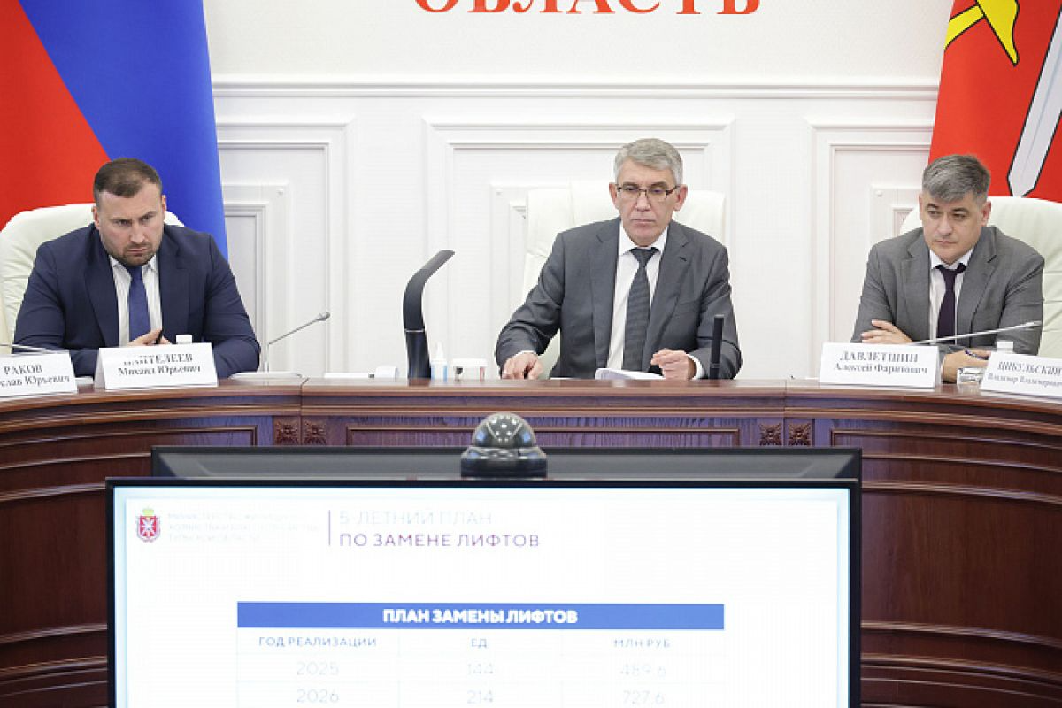 В течение пяти лет в Тульской области заменят 1129 лифтов В течение пяти лет в Тульской области заменят 1129 лифтов