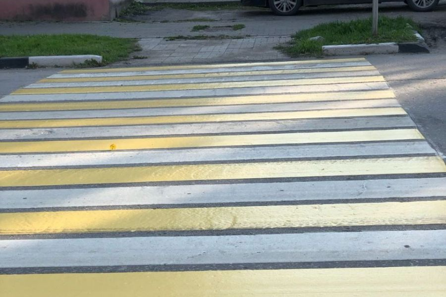 Завершаются работы по нанесению дорожной разметки на улицах Белева