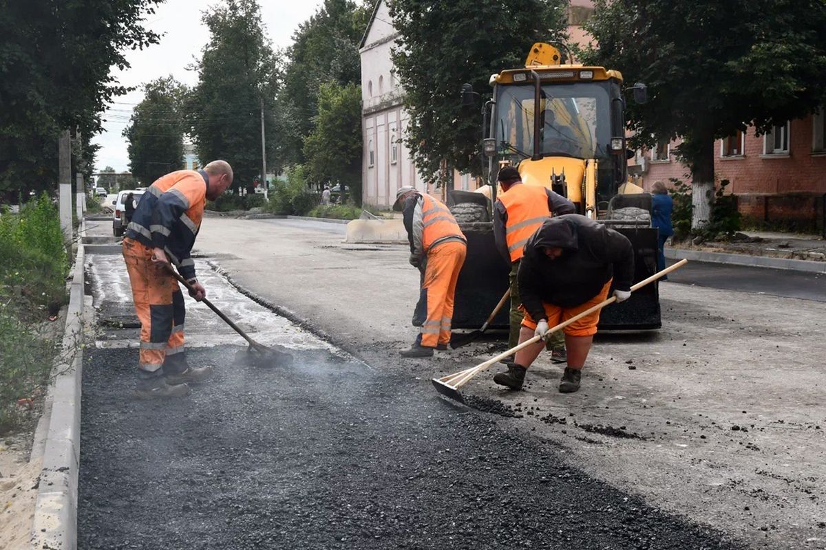 Продолжается ремонт улицы Советская