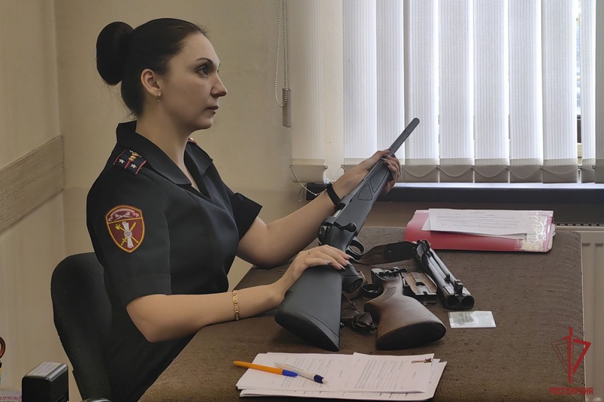 Росгвардия провела проверки оборота оружия в Тульской области