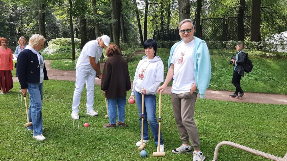 Богородицкие музейщики блеснули на турнире по крокету в усадьбе Кусково
