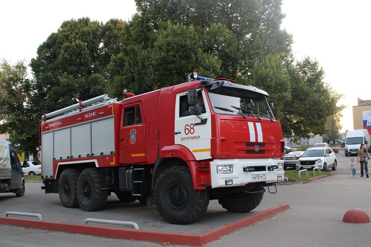 О действия в случае пожара в общественном транспорте рассказывают в службе спасения Богородицка