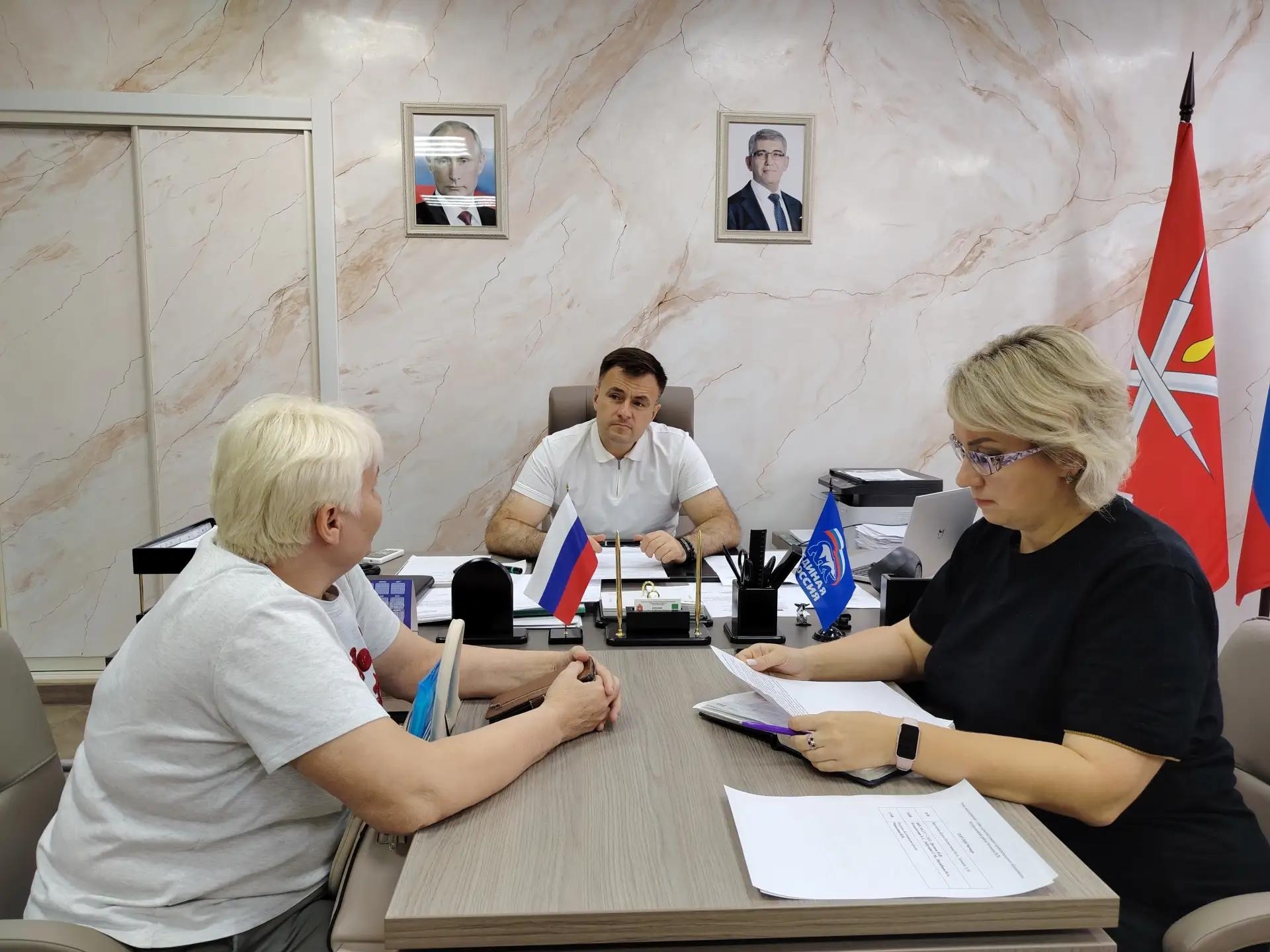Глава администрации Богородицкого района Вадим Игонин провёл личный приём граждан