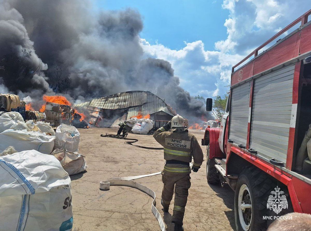 Возгорание в ангаре ликвидировано