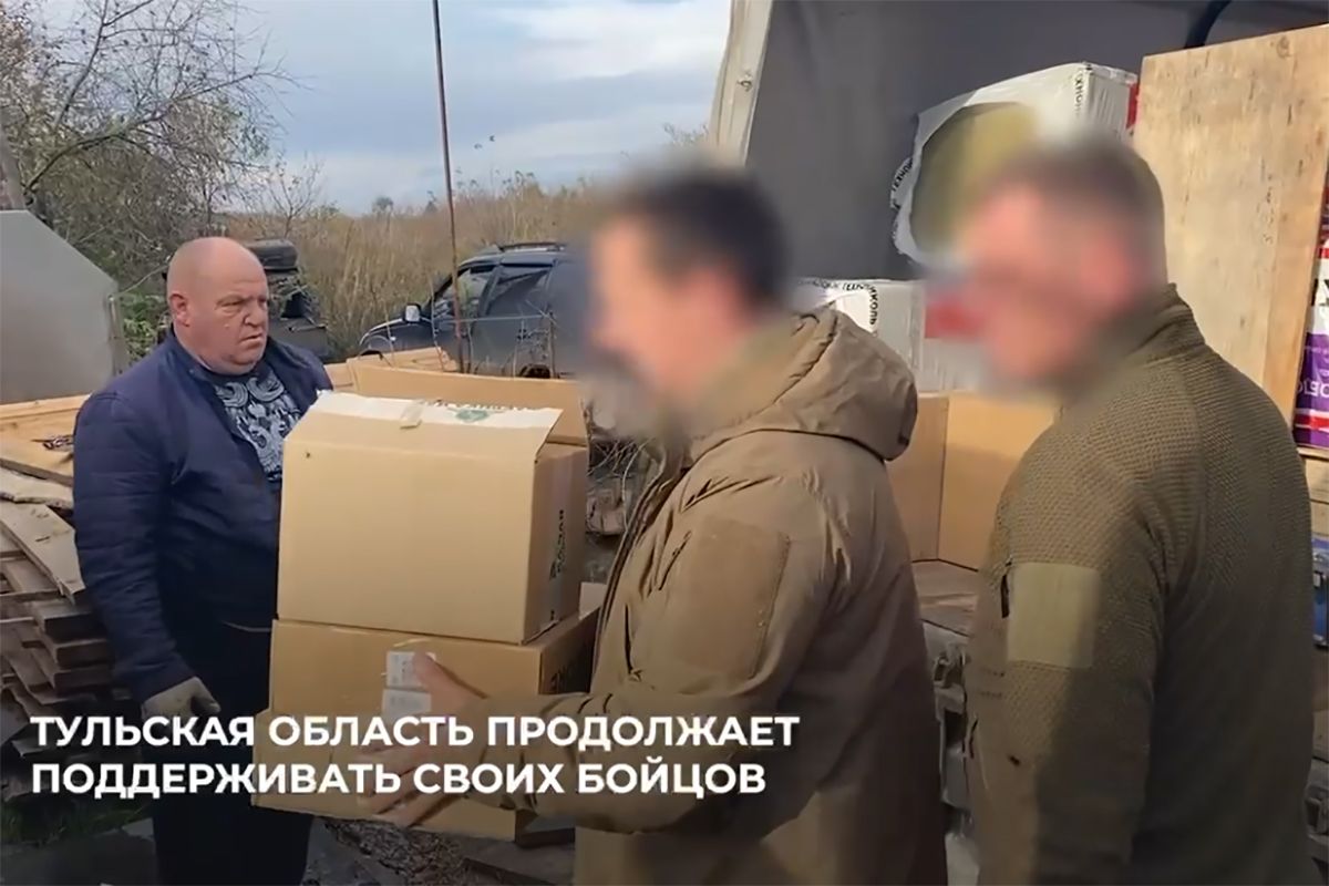 Тульским бойцам доставлен очередной груз Тульским бойцам доставлен очередной груз