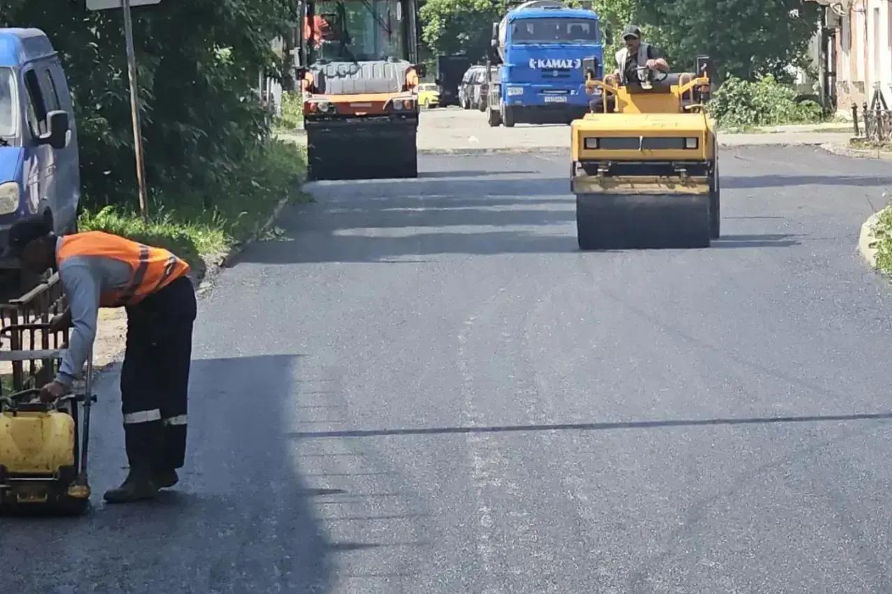 В Северо-Задонске отремонтировали улицу Горького
