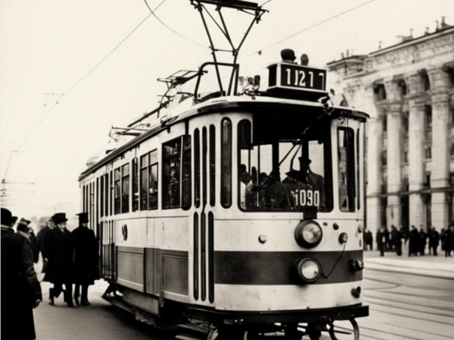 125 лет назад в Москве пустили первый электрический трамвай