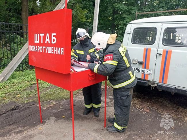 В Донской городской больнице прошли плановые учения пожарных