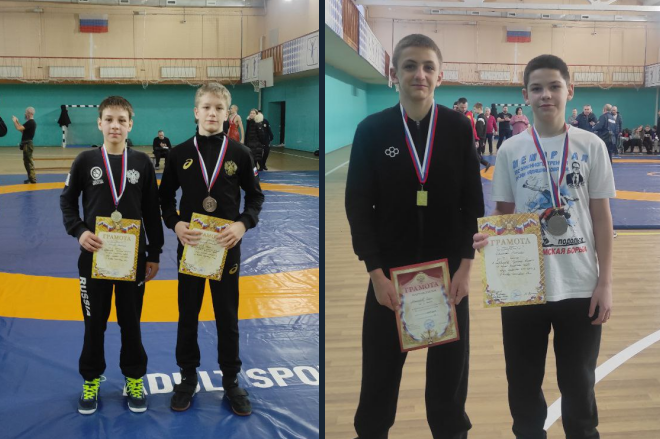 Юные борцы из Дома детского творчества взяли призовые места