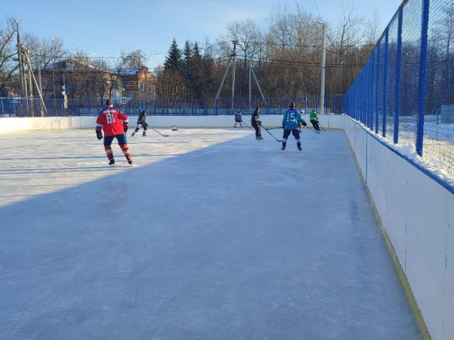 В Донском проходят товарищеские встречи по хоккею