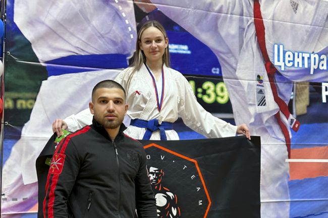 Юлия Родионова из Дубны стала серебряным призёром первенства ЦФО по карате wkf