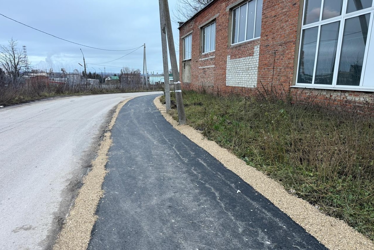 На улице Новика в Ефремове завершены дорожные работы