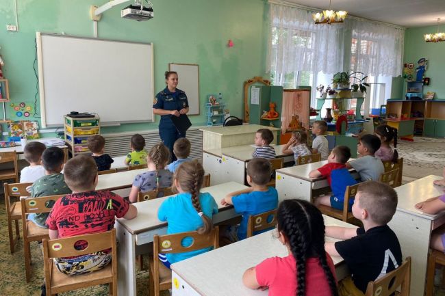 Инспекторы пожарной безопасности в Ефремове продолжают профилактическую работу с детьми