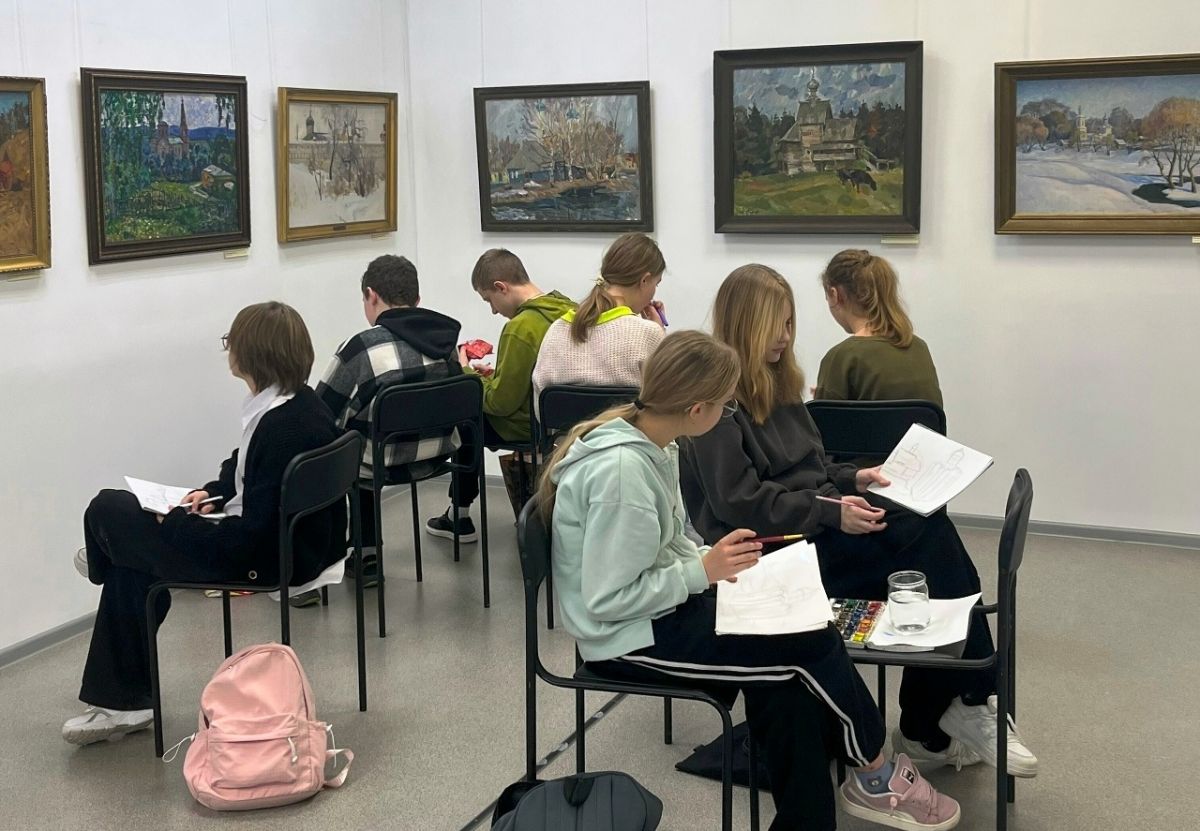 В Ефремовском краеведческом музее прошел урок творчества