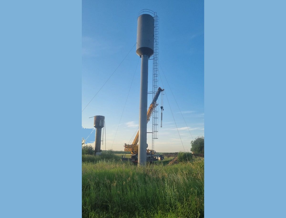 В Мечнянке заработала новая водонапорная башня