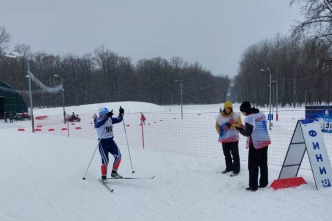 Ефремовские спортсмены с ограниченными возможностями здоровья вышли на «Лыжню России»