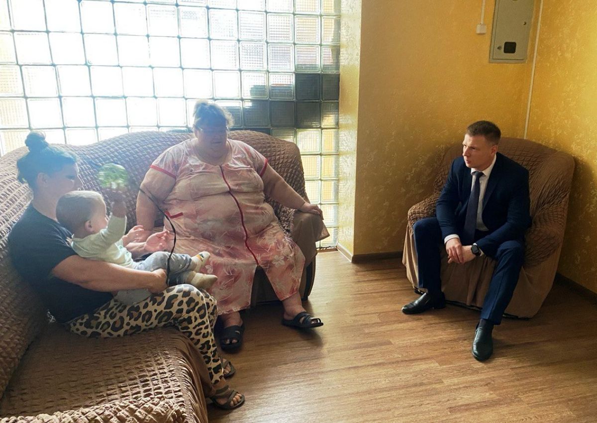 Александр Головин посетил пункт временного размещения граждан в  г. Плавске