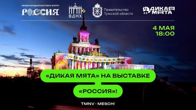 «Дикая Мята» на выставке «Россия» представит музыкальную сторону культурной жизни Тульской области