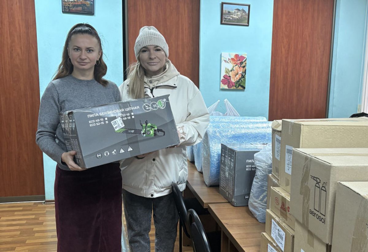 Дарья Герасимова передала помощь бойцам СВО