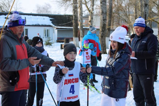 В Киреевском городском парке прошла предновогодняя лыжная гонка