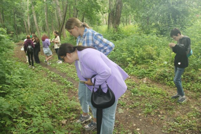 Киреевские школьники начали разрабатывать экомаршрут по городскому парку