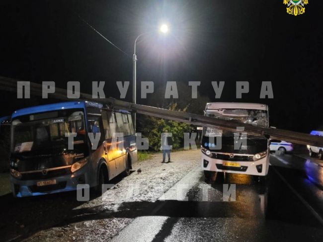 В Тульской области в результате ДТП в автобусе никто не пострадал