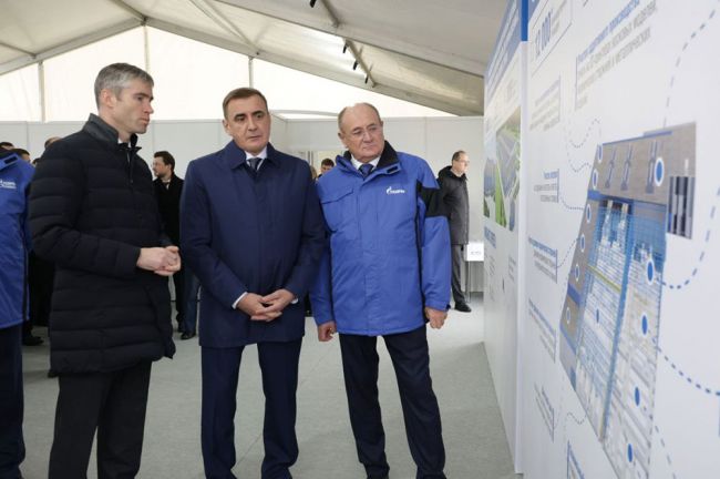 Алексей Дюмин дал старт строительству уникального литейного производства «Газпрома» в Тульской области