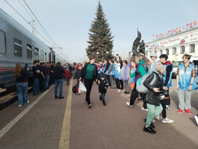 Сегодня в Туле встретили детей из Белгорода