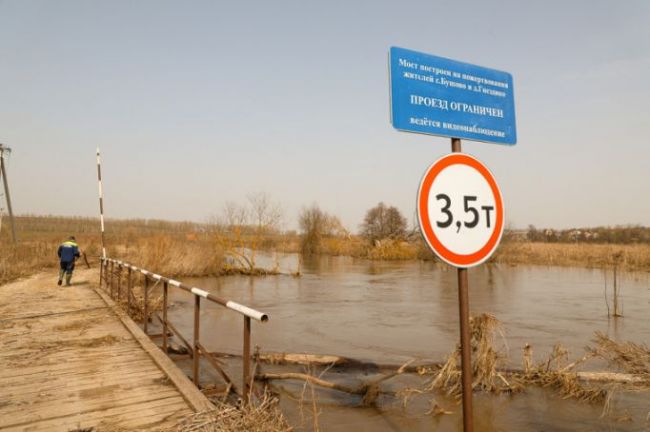 В Тульской области уровень воды в реках идет на снижение