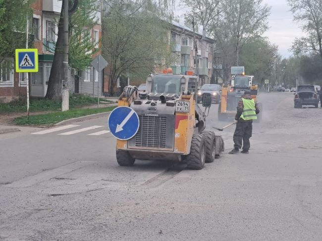 В Киреевске начались работы по ямочному ремонту дорог