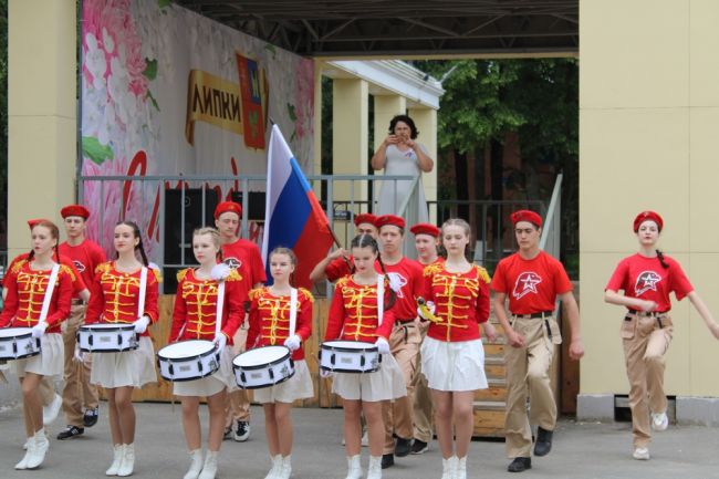 Липковские юнармейцы приняли участие в церемонии открытия арт-объекта «Горжусь Россией»
