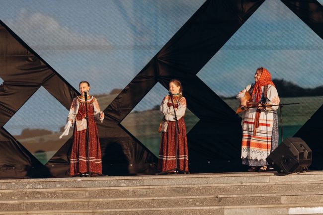 Киреевский фольклорный дуэт принял участие во II Всероссийской детской Фольклориаде