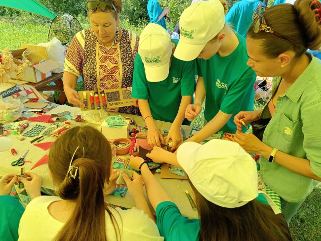 Киреевчанка показала мастер-класс на фестивале «Былина»