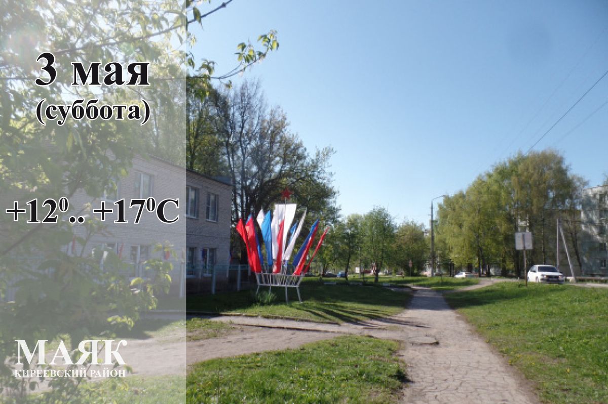3 мая: погода в Киреевском районе и народные приметы дня 3 мая: погода в Киреевском районе и народные приметы дня
