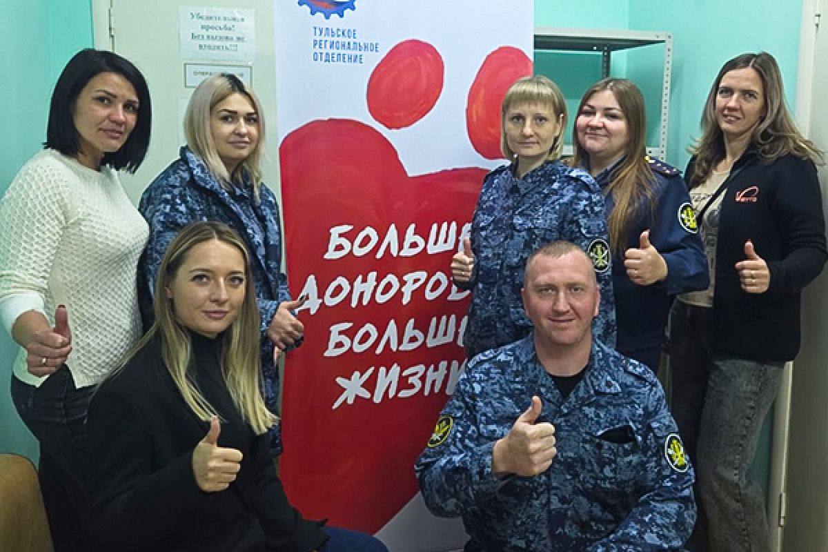 Сотрудники колонии-поселения №8 сдали кровь для нуждающихся пациентов