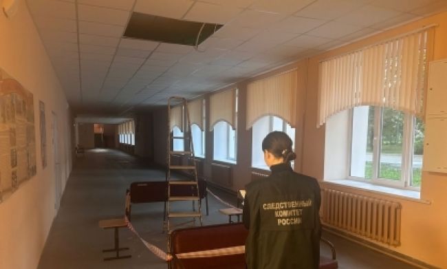 В Ясногорской школе потолок упал на ученика
